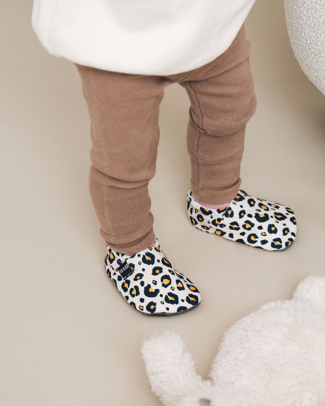 Bosonoge papuče Beige leopard