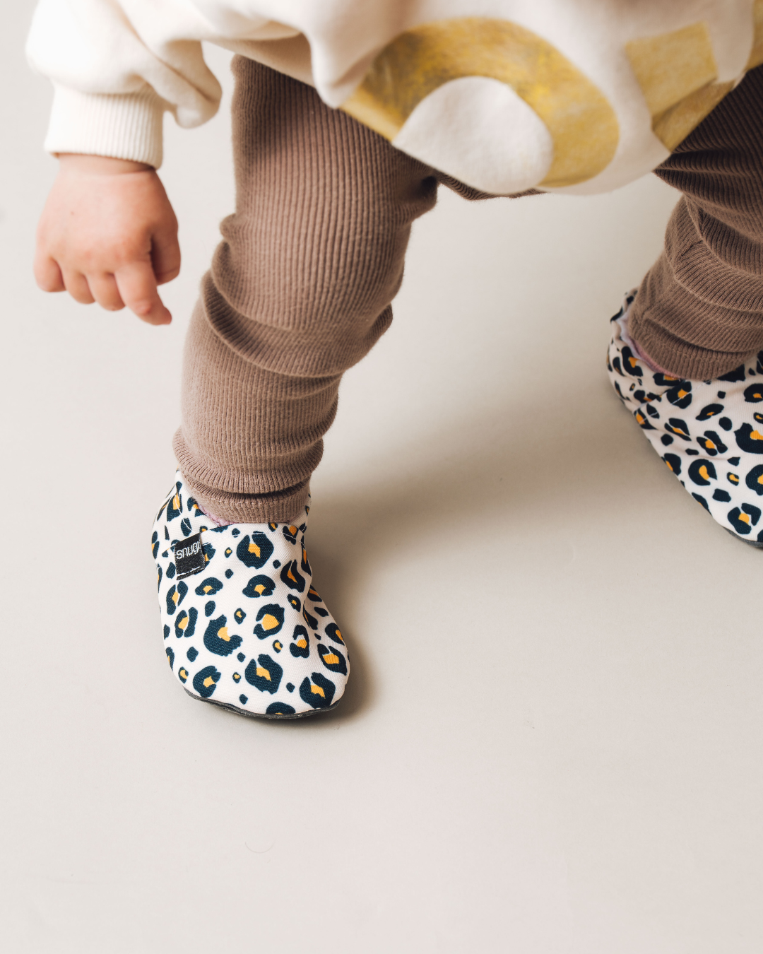 Bosonoge papuče Beige leopard
