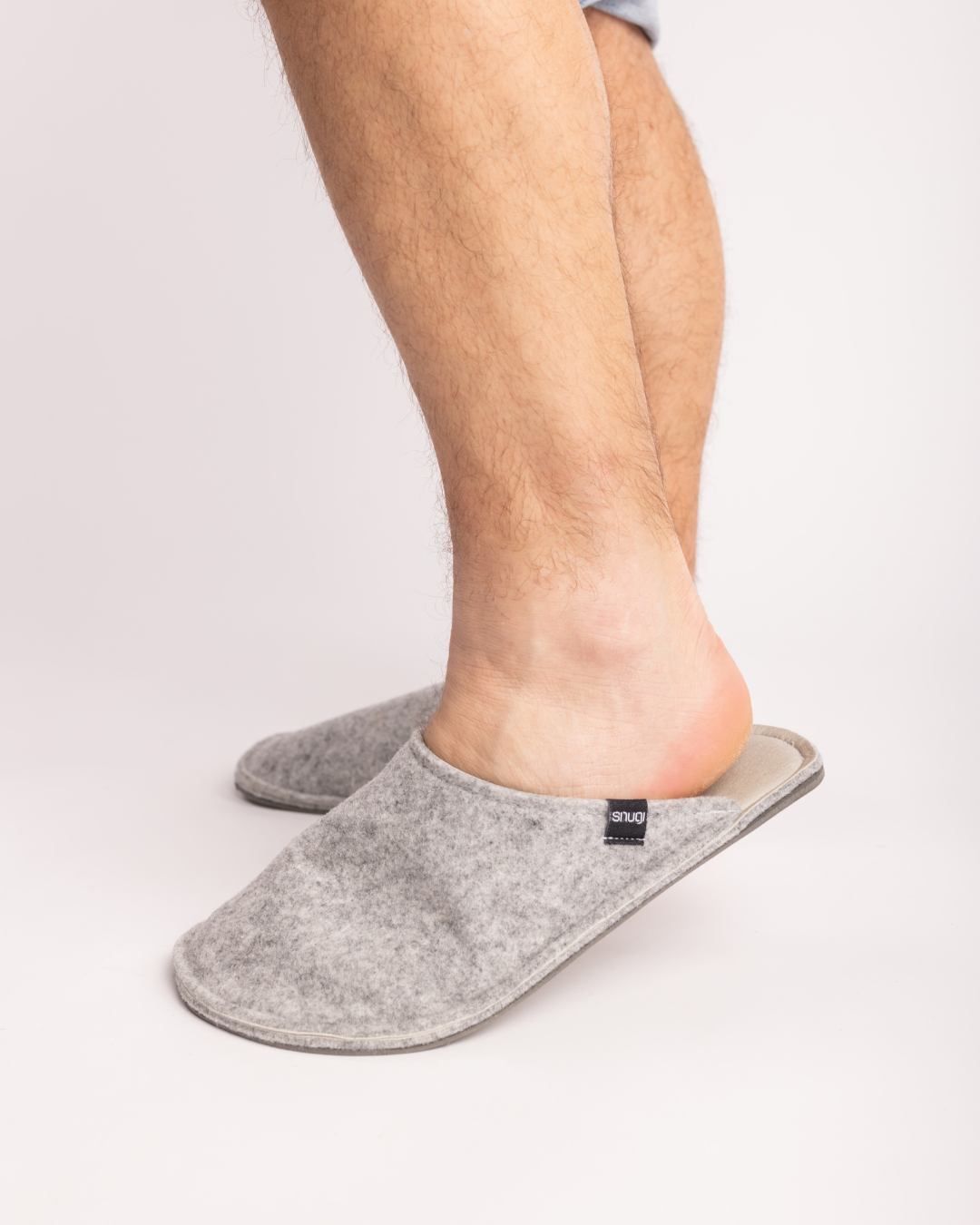 Muške filc papuče Light grey