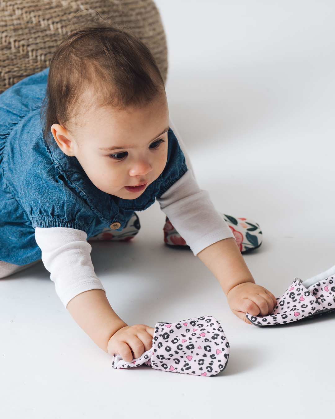 Barefoot papuče Leopardska srca