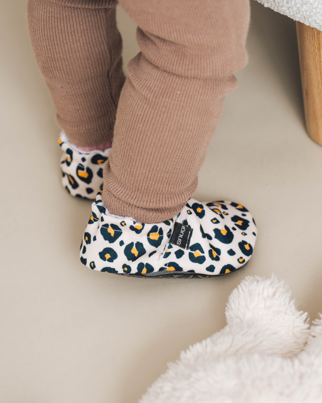Bosonoge papuče Beige leopard