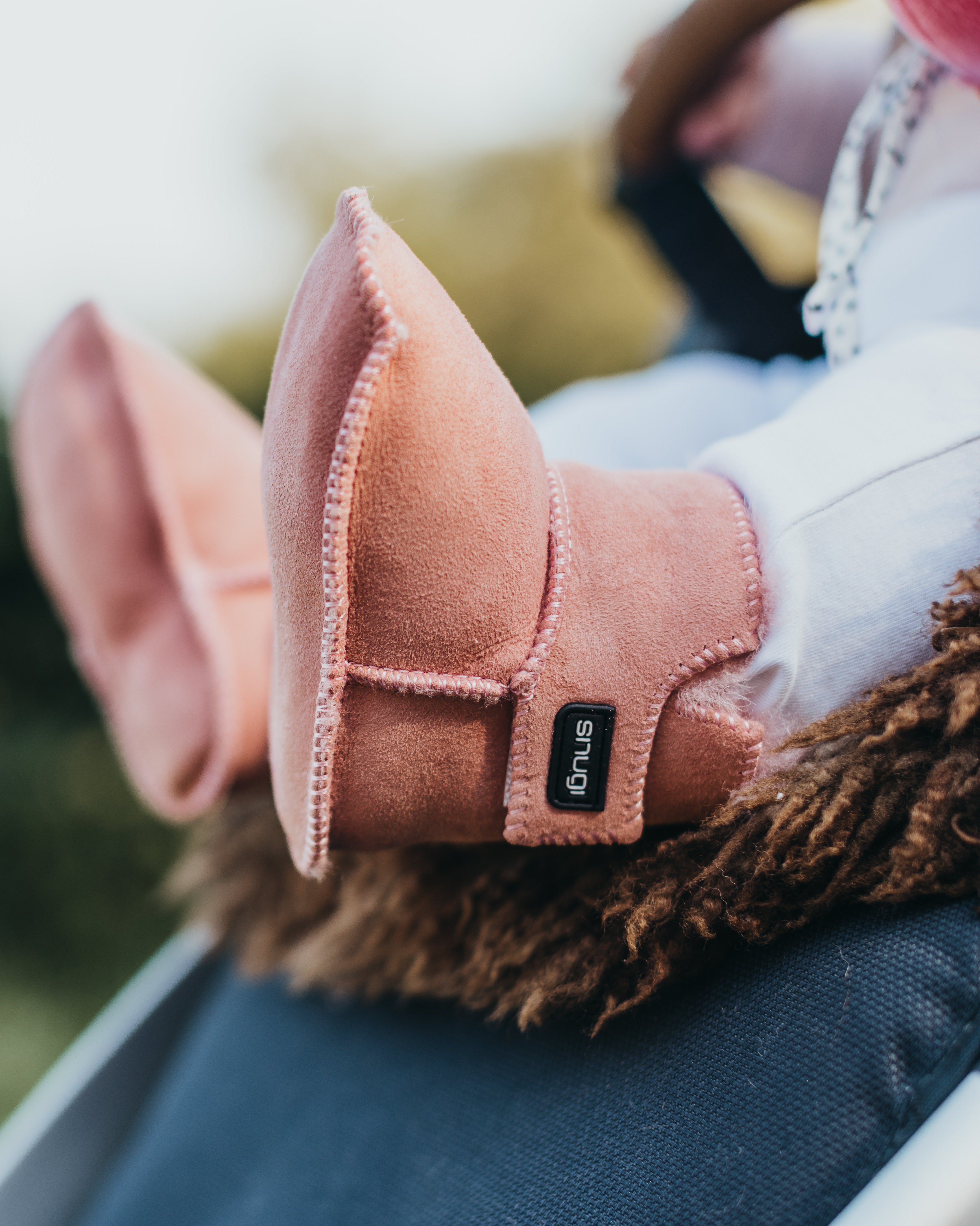 Merino čizmice pink